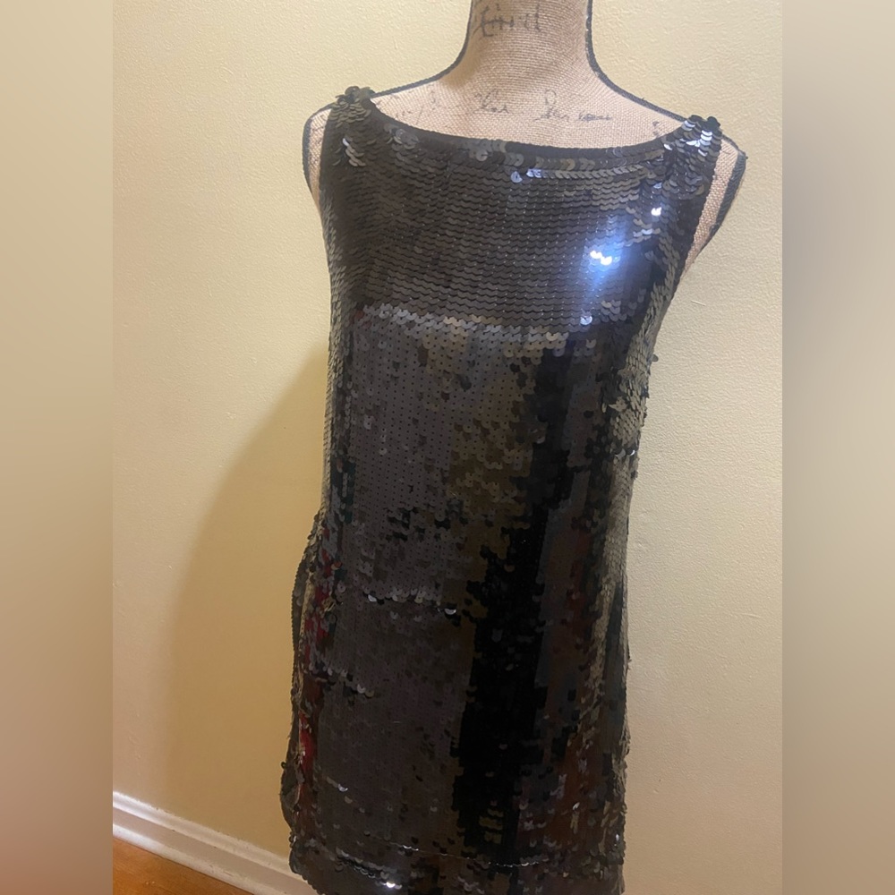 Banana Republic Black Sequin Dress - 4P